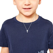 Laden Sie das Bild in den Galerie-Viewer, s.Oliver Jewel Kinder und Jugendliche Kette Silber Jungen Kreuz 2035539