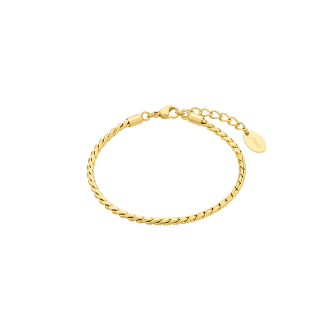 s.Oliver Jewel Damen Armband Armkette Edelstahl Gold 2035763