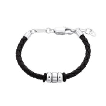 Laden Sie das Bild in den Galerie-Viewer, s.Oliver Jewel Kinder und Jugendliche Armband Edelstahl Leder Jungen 2035804