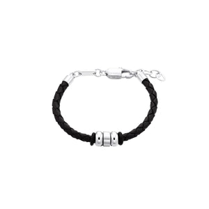 s.Oliver Jewel Kinder und Jugendliche Armband Edelstahl Leder Jungen 2035804
