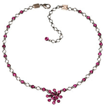 Laden Sie das Bild in den Galerie-Viewer, Konplott Halskette Collier Magic Fireball dunkelrosa Fuchsia mit braun