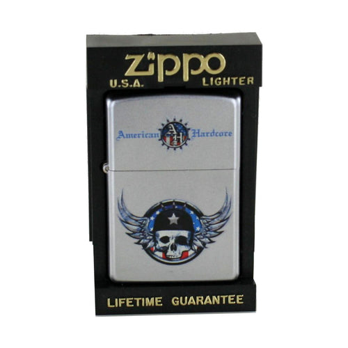 Zippo Feuerzeug Modell  Modell 220101 American Hardcore Winged Skull