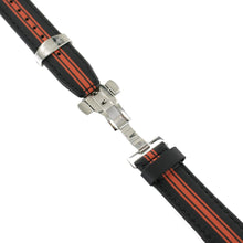 Laden Sie das Bild in den Galerie-Viewer, Ingersoll Ersatzband für Uhren Leder sw / orange Faltschl. Si 22 mm