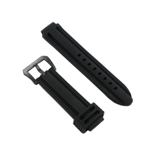 Ingersoll Ersatzband für Uhren Silikon schwarz Dornschließe SW 18 mm IN6101