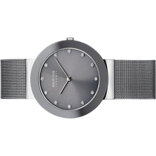 Laden Sie das Bild in den Galerie-Viewer, Bering Damen Uhr Armbanduhr Slim Ceramic - 11435-389 Meshband
