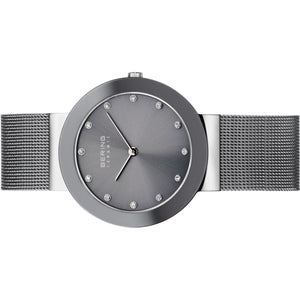 Bering Damen Uhr Armbanduhr Slim Ceramic - 11435-389 Meshband
