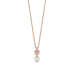 Esprit Collection Damen Kette Collier Silber Rosé Pelia ELNL92745B420