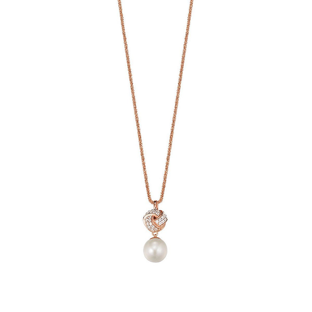 Esprit Collection Damen Kette Collier Silber Rosé Pelia ELNL92745B420