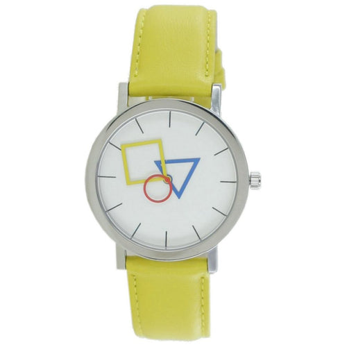 Aristo Bauhaus Unisex Uhr Edelstahl 4D85IG Leder gelb