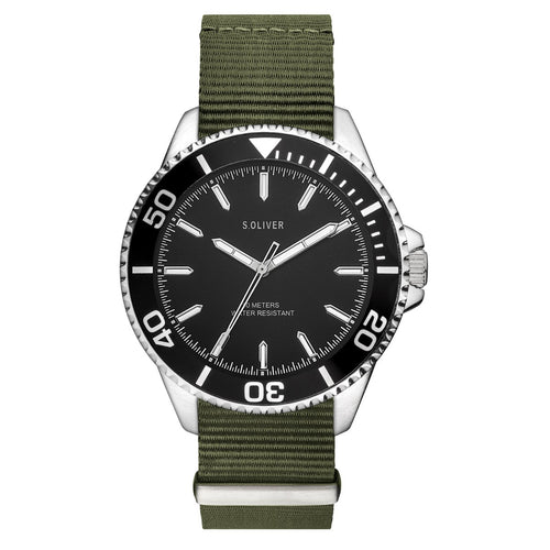 s.Oliver Herren Uhr Armbanduhr Nylon SO-3484-LQ