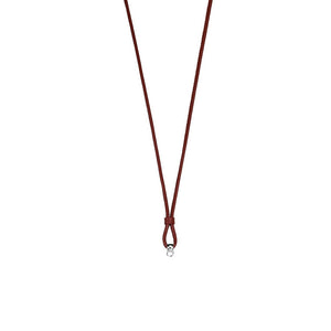 Esprit Damen Kette Charms Leder Silber Charmskette 75 cm ESNL92251C750