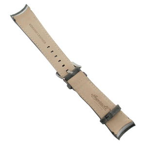 Ingersoll Ersatzband für Uhren Leder grau Naht rot für IN3211BKRD 24 mm