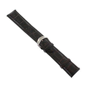 Ingersoll Ersatzband für Uhren Leder braun Kroko Dornschließe SI 22 mm