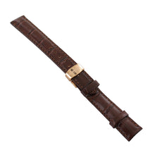 Laden Sie das Bild in den Galerie-Viewer, Ingersoll Ersatzband für Uhren Leder braun Kroko Faltschl.18 mm