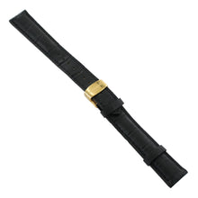 Laden Sie das Bild in den Galerie-Viewer, Ingersoll Ersatzband für Uhren Leder schwarz Kroko Faltschl.gold 20 mm XL