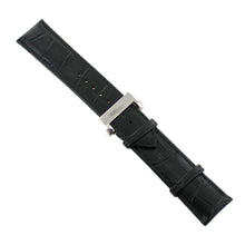 Laden Sie das Bild in den Galerie-Viewer, Ingersoll Ersatzband für Uhren Leder schwarz Kroko Faltschl. spez. Si 24 mm