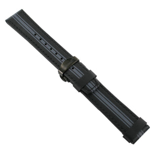 Ingersoll Ersatzband für Uhren Leder sw / grau Faltschl. sw 22 mm