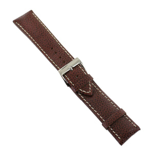 Ingersoll Ersatzband für Uhren Leder braun Kroko Dornschließe SI 24 mm
