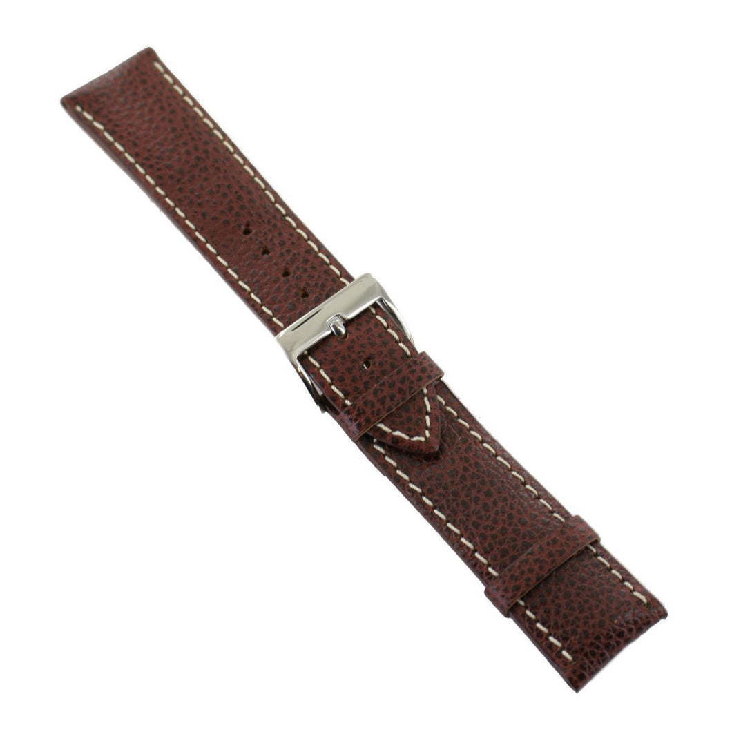 Ingersoll Ersatzband für Uhren Leder braun Kroko Dornschließe SI 24 mm