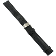 Laden Sie das Bild in den Galerie-Viewer, Ingersoll Ersatzband für Uhren Leder schwarz Kroko Faltschl. Si 21mm XL