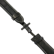 Laden Sie das Bild in den Galerie-Viewer, Ingersoll Ersatzband für Uhren Leder schwarz Naht ws Faltschließe sw 26 mm
