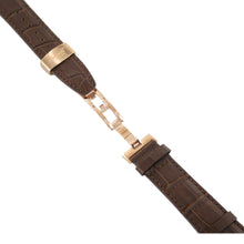 Laden Sie das Bild in den Galerie-Viewer, Ingersoll Ersatzband für Uhren Leder braun Kroko Faltschl. Rosé 24 mm S