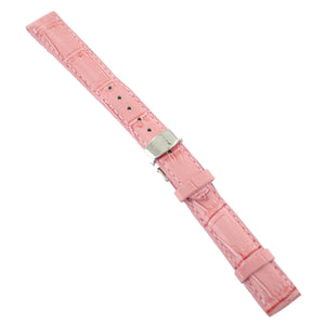Ingersoll Ersatzband für Uhren Leder rosa Kroko Faltschl. Si 16 mm