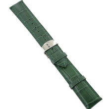 Laden Sie das Bild in den Galerie-Viewer, Ingersoll Ersatzband für Uhren Leder grün matt Kroko Faltschl. Si 22 mm