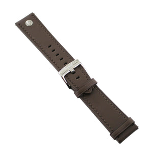 Ingersoll Ersatzband für Uhren Leder braun Niete Dornschließe Si 24 mm