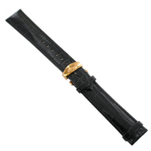 Laden Sie das Bild in den Galerie-Viewer, Ingersoll Ersatzband für Uhren Leder schwarz gl. Kroko Faltschl. Rosé 20 mm