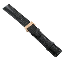 Laden Sie das Bild in den Galerie-Viewer, Ingersoll Ersatzband für Uhren Leder schwarz g. Kroko Faltschl. spez. Rosé 22 mm