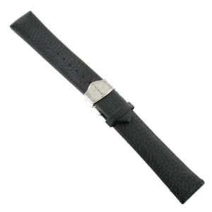 Ingersoll Ersatzband für Uhren Leder schwarz o. Naht Faltschl. Si 20 mm