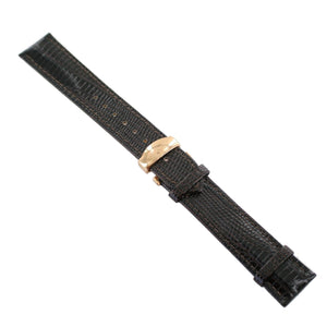 Ingersoll Ersatzband für Uhren Leder d. braun Eidechsen Faltschl. Rosé 20 mm