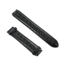 Laden Sie das Bild in den Galerie-Viewer, Ingersoll Ersatzband für Uhren Leder schwarz glänzend Kroko 18 mm XL