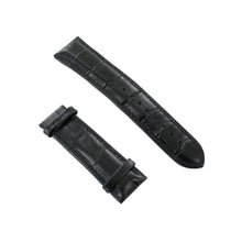 Laden Sie das Bild in den Galerie-Viewer, Ingersoll Ersatzband für Uhren Leder schwarz glänzend Kroko 22 mm