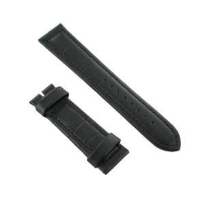 Ingersoll Ersatzband für Uhren Leder schwarz Kroko 22 mm