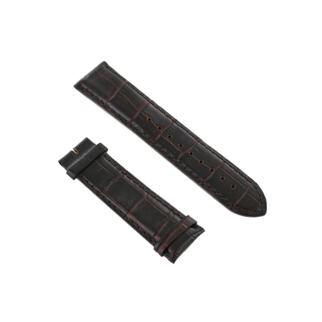 Ingersoll Ersatzband für Uhren Leder dunkelbraun Kroko 22 mm