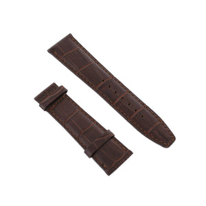 Ingersoll Ersatzband für Uhren Leder dunkelbraun Kroko 24 mm