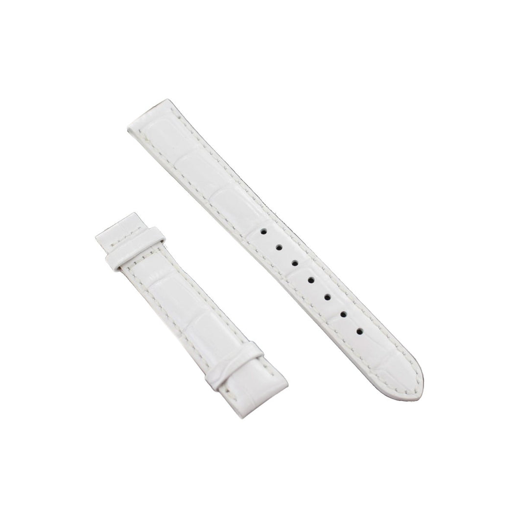 Ingersoll Ersatzband für Uhren Leder weiss Kroko 16 mm