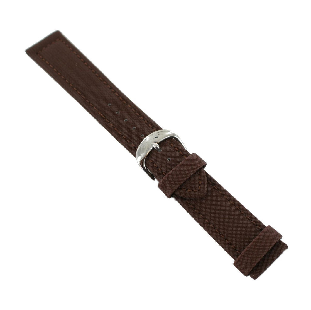 Ingersoll Ersatzband für Uhren Leder Textil braun Dornschließe Si 22 mm