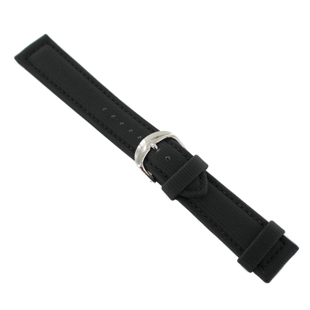 Ingersoll Ersatzband für Uhren Leder Textil schwarz Dornschließe Si 22 mm
