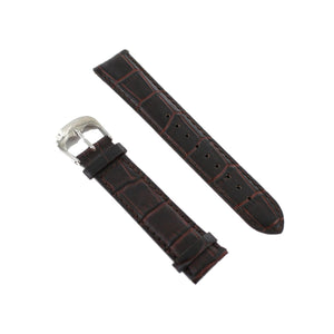 Ingersoll Ersatzband für Uhren Leder braun Kroko Dornschl.  SI 20 mm