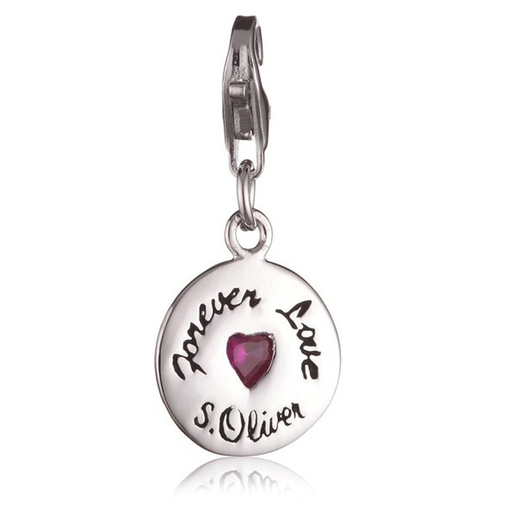 s.Oliver Jewel Damen Anhänger Charm Silber Love SOAKT/126 - 405843