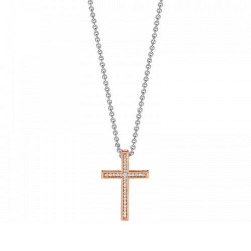 Joop Damen Kette Halskette Silber Kim Kreuz JPNL90627B420