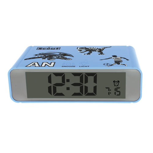 Scout Kinder Wecker Digital Alarm The Digi Clock Jungen Blau 280001026