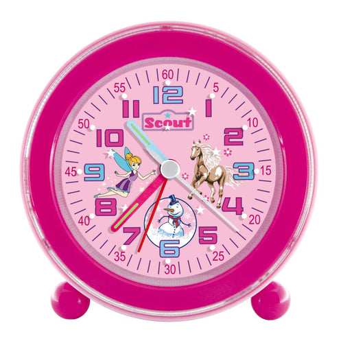Scout Kinder Wecker Alarm NightLight Pferd Elfe Pink Mädchen 280001038
