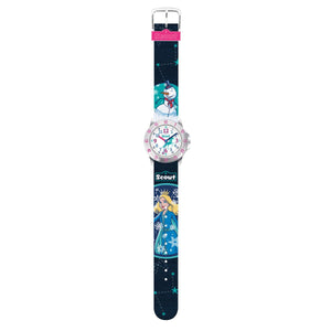Scout Kinder Uhr Lernuhr Action Girls - Eisprinzessin blau Mädchen 280378017