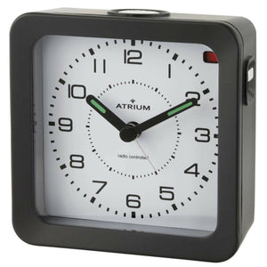 ATRIUM Wecker Analog Quarz Funkwecker A660-7 Licht Snooze schwarz