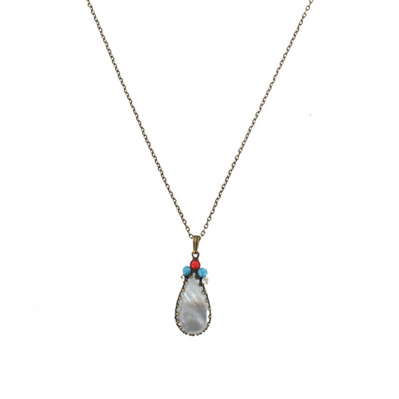 Konplott Halskette Collier Yoga Californica multi light Tropfen
