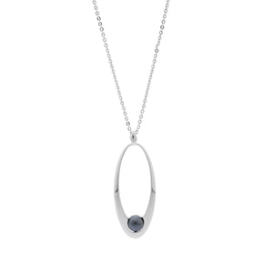 Misaki Damen Halskette Edelstahl RIVIERA LONGQCRPRIVIERALONG